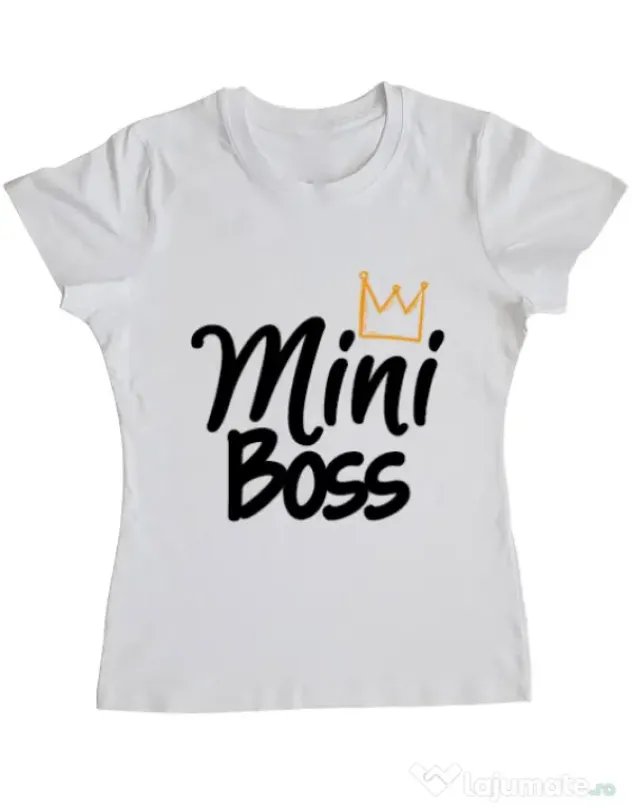 Tricou ADLER dama Mini boss Alb
