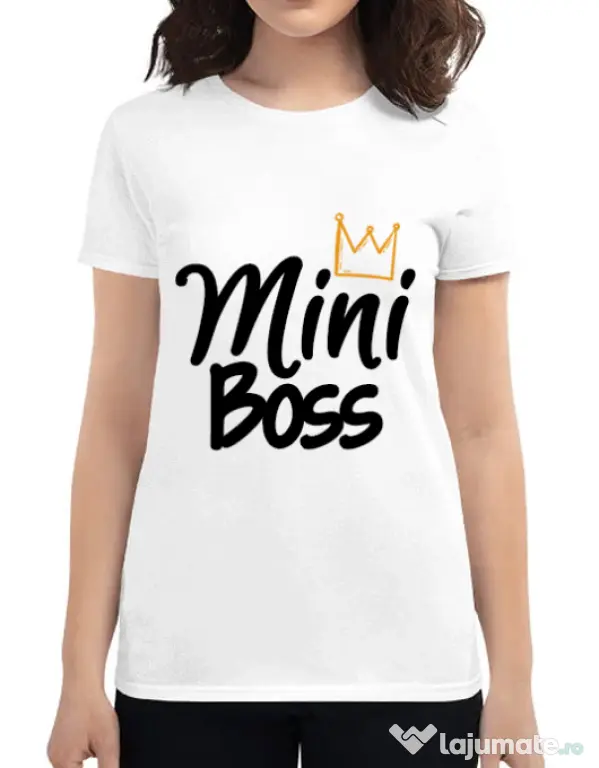 Tricou ADLER dama Mini boss Alb