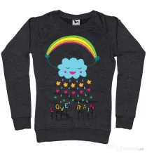 Bluza ADLER dama Love rain Negru melanj