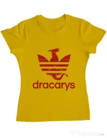 Tricou ADLER dama Dracarys Galben