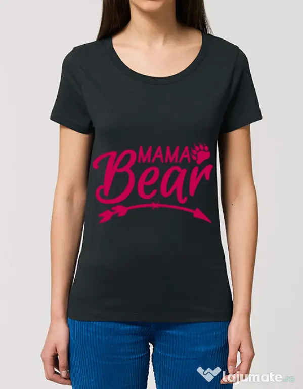 Tricou STANLEY STELLA dama Mama bear Negru