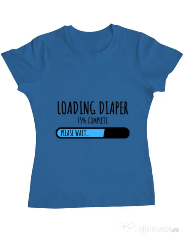 Tricou ADLER dama Loading diaper Albastru azuriu