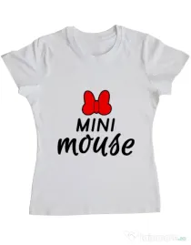 Tricou ADLER dama Mini mouse Alb