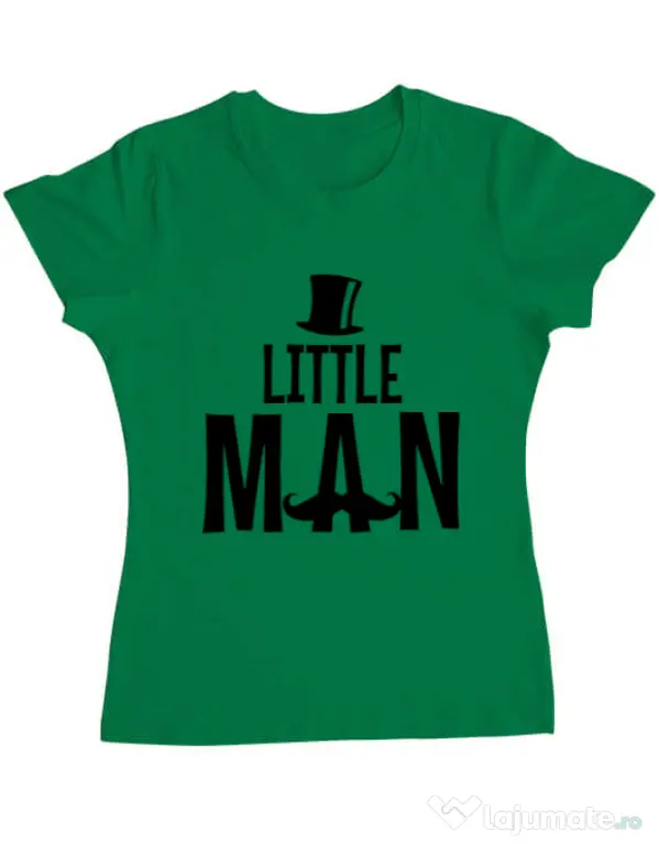 Tricou ADLER dama Little man Verde mediu