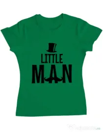 Tricou ADLER dama Little man Verde mediu