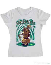 Tricou ADLER dama Armed and ready Alb
