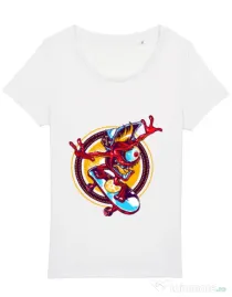 Tricou STANLEY STELLA dama Cali skate Alb