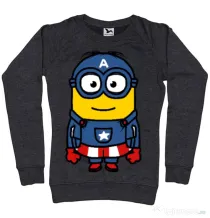 Bluza ADLER dama Captain minion Negru melanj