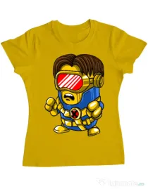 Tricou ADLER dama Cyclops minion Galben