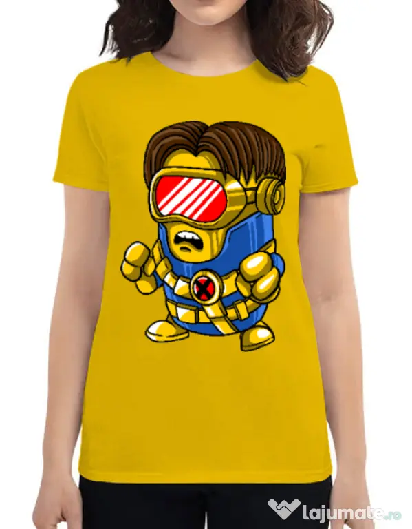 Tricou ADLER dama Cyclops minion Galben