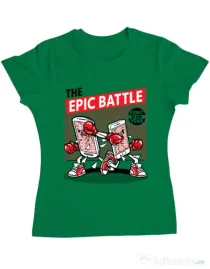 Tricou ADLER dama Epic battle Verde mediu