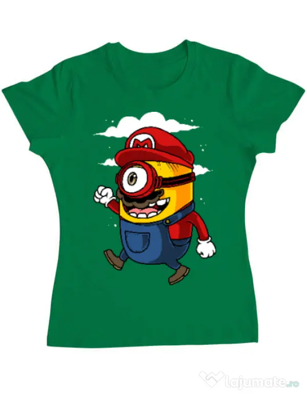 Tricou ADLER dama Mario minion Verde mediu