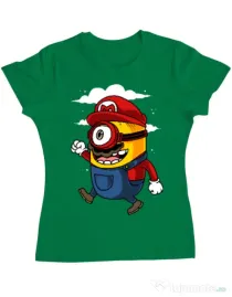 Tricou ADLER dama Mario minion Verde mediu