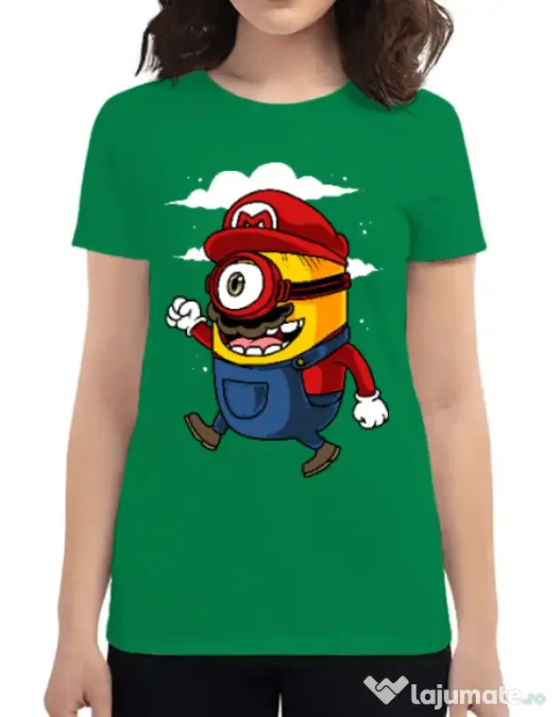 Tricou ADLER dama Mario minion Verde mediu