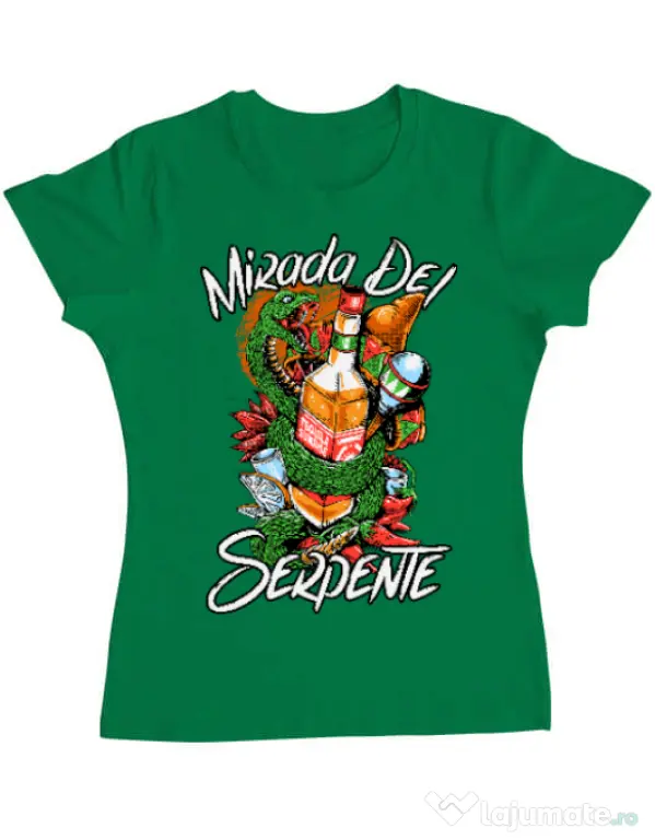 Tricou ADLER dama Mirada Del Serpiente Verde mediu