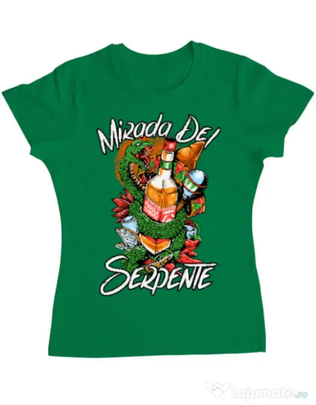 Tricou ADLER dama Mirada Del Serpiente Verde mediu