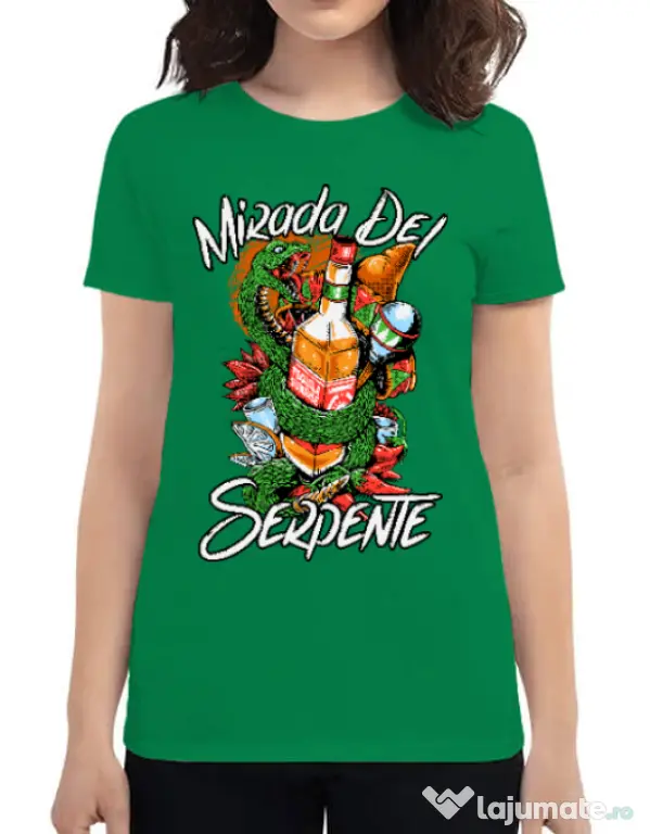 Tricou ADLER dama Mirada Del Serpiente Verde mediu