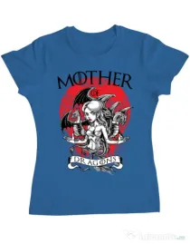 Tricou ADLER dama Mother of dragons Albastru azuriu