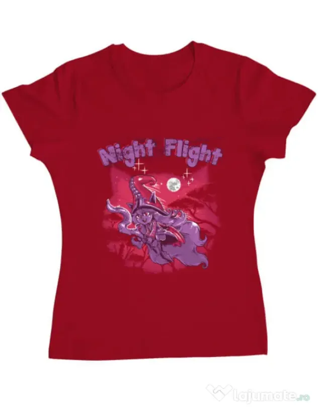 Tricou ADLER dama Night flight Rosu
