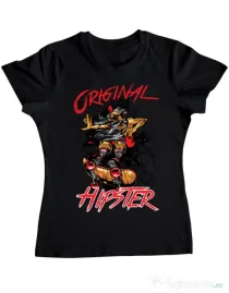 Tricou ADLER dama Original hipster Negru