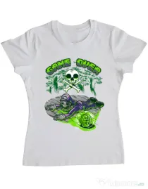 Tricou ADLER dama Poisonous mushroom Alb