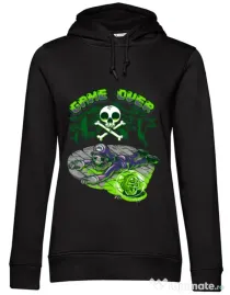 Hoodie dama cu gluga Poisonous mushroom Negru