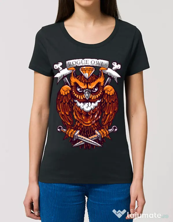 Tricou STANLEY STELLA dama Rogue owl Negru