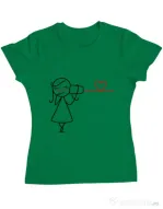 Tricou ADLER dama Cuvinte de dragoste 2 Verde mediu