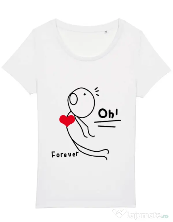 Tricou STANLEY STELLA dama Our love story 2 Alb