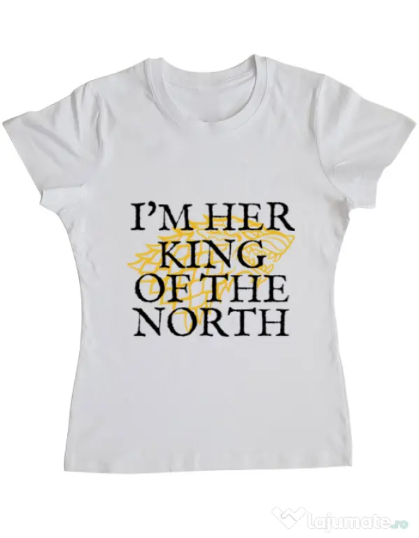 Tricou ADLER dama Her king of the north Alb