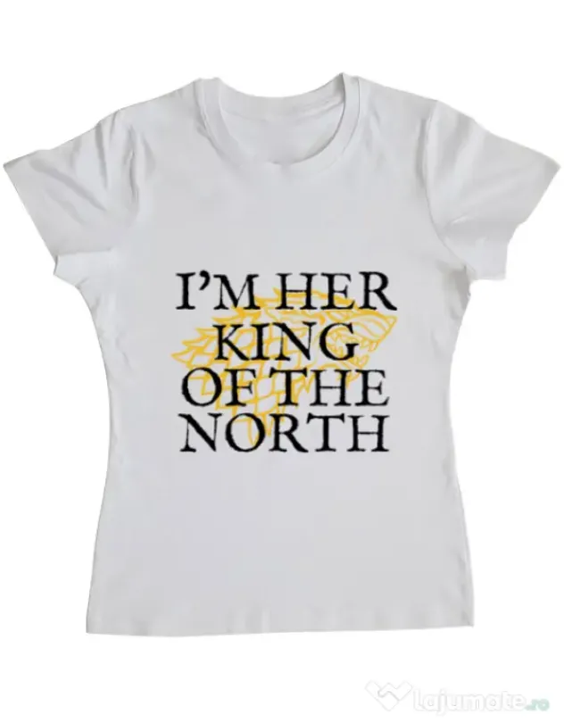 Tricou ADLER dama Her king of the north Alb