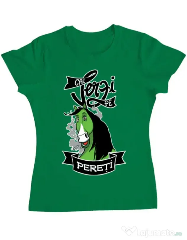 Tricou ADLER dama Cai verzi Verde mediu