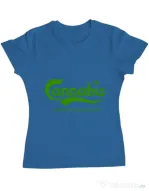 Tricou ADLER dama Cannabis Albastru azuriu