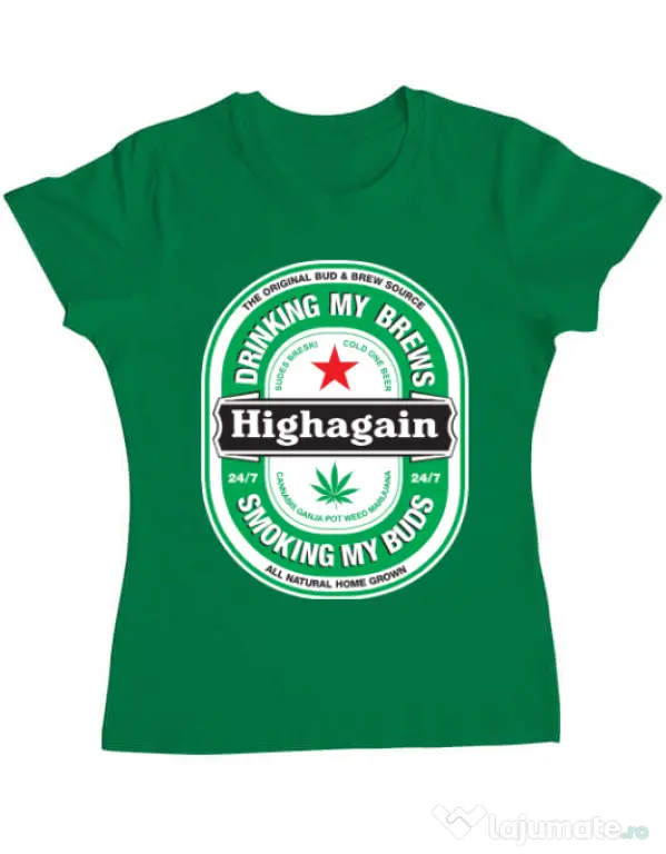Tricou ADLER dama Highagain Verde mediu