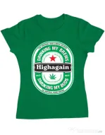 Tricou ADLER dama Highagain Verde mediu