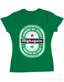 Tricou ADLER dama Highagain Verde mediu