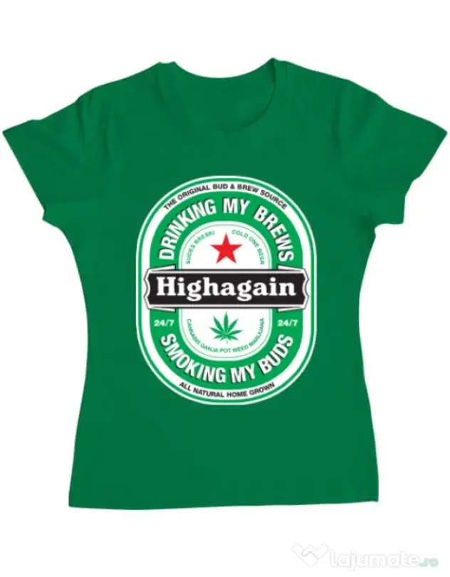 Tricou ADLER dama Highagain Verde mediu