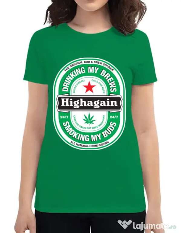 Tricou ADLER dama Highagain Verde mediu