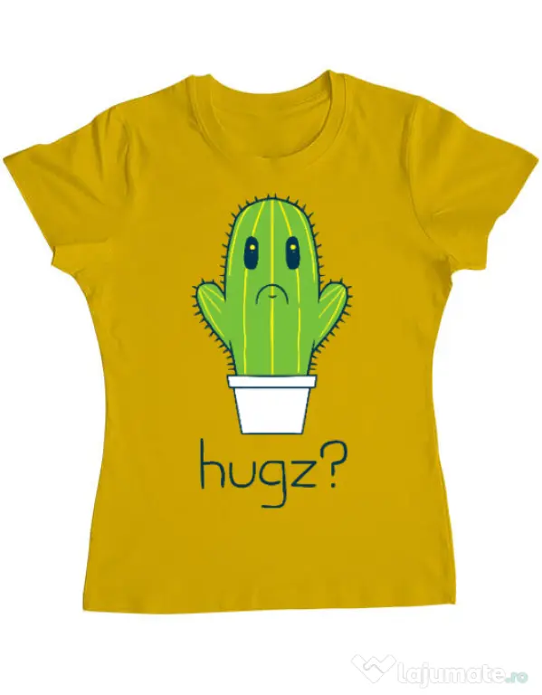 Tricou ADLER dama Hugz Galben
