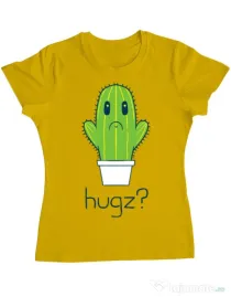 Tricou ADLER dama Hugz Galben