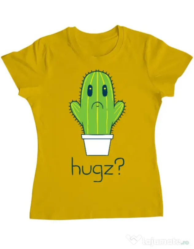Tricou ADLER dama Hugz Galben