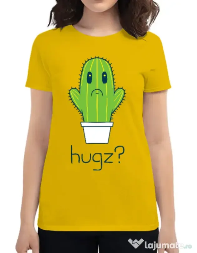 Tricou ADLER dama Hugz Galben