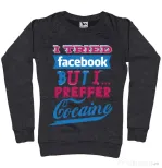 Bluza ADLER dama I tried Bacebook Negru melanj