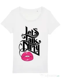 Tricou STANLEY STELLA dama Lets talk dirty Alb