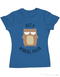 Tricou ADLER dama Morning owl Albastru azuriu