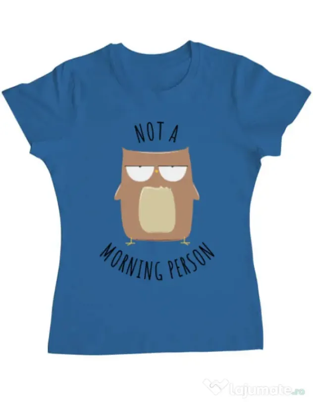 Tricou ADLER dama Morning owl Albastru azuriu