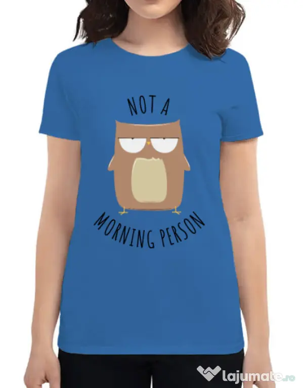 Tricou ADLER dama Morning owl Albastru azuriu