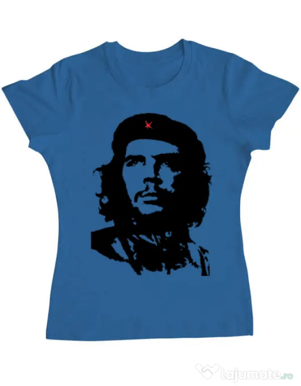 Tricou ADLER dama Che Guevara Albastru azuriu