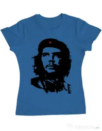 Tricou ADLER dama Che Guevara Albastru azuriu