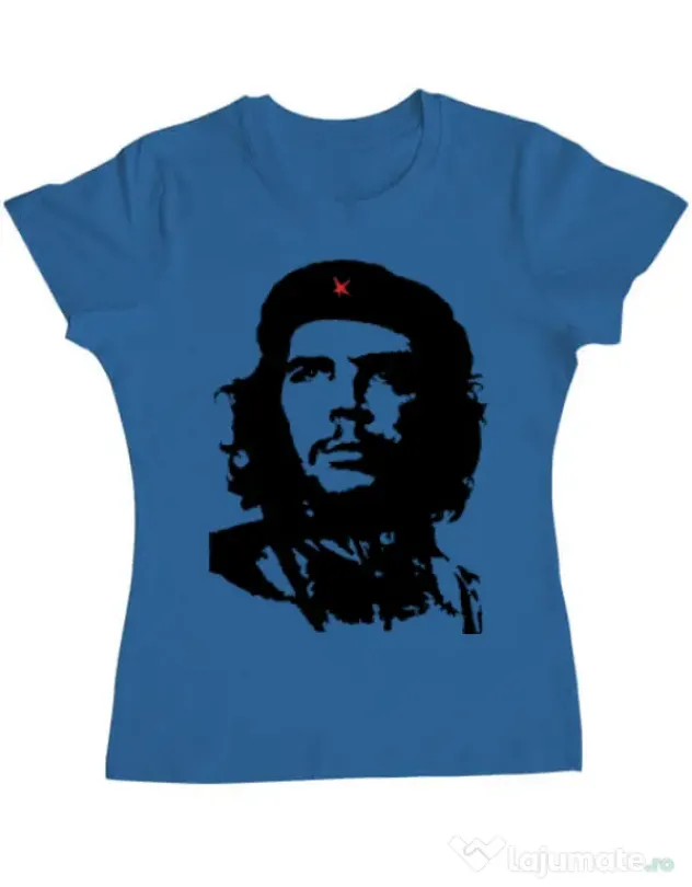 Tricou ADLER dama Che Guevara Albastru azuriu